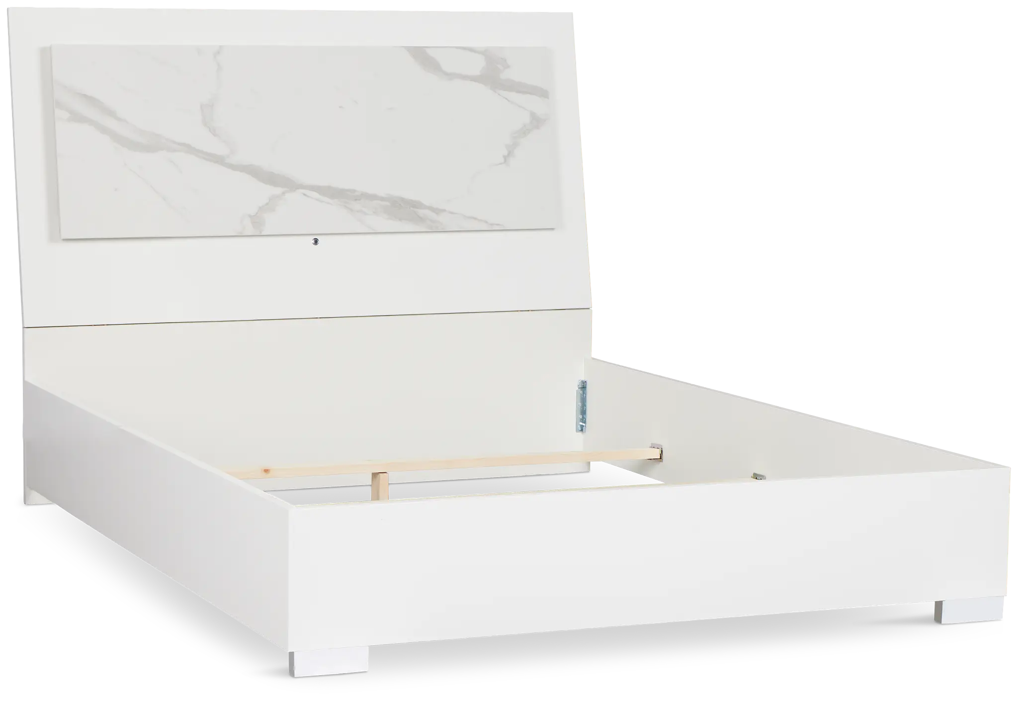 Modena White Platform Bed Modena White Platform Bed