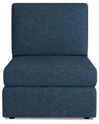 Citymod Blue Fabric Armless Chair