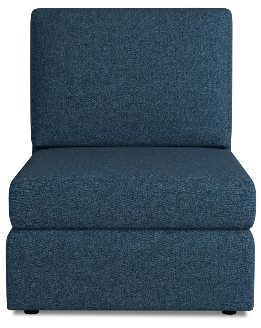 Citymod Blue Fabric Armless Chair