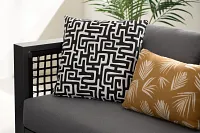 Enid Black 18" Indoor/outdoor Accent Pillow