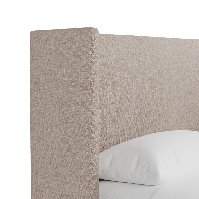 Captiva Elite Light Taupe 48" Upholstered Shelter Bed