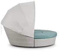 Biscayne Teal Canopy Daybed
