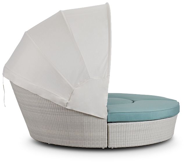 Biscayne Teal Canopy Daybed