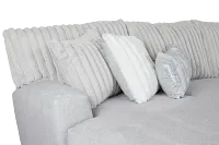 Kylie Light Gray Fabric Large Left Chaise Sectional