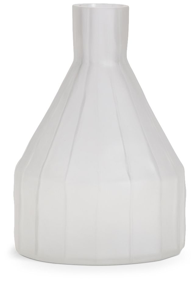 Beak White Vase