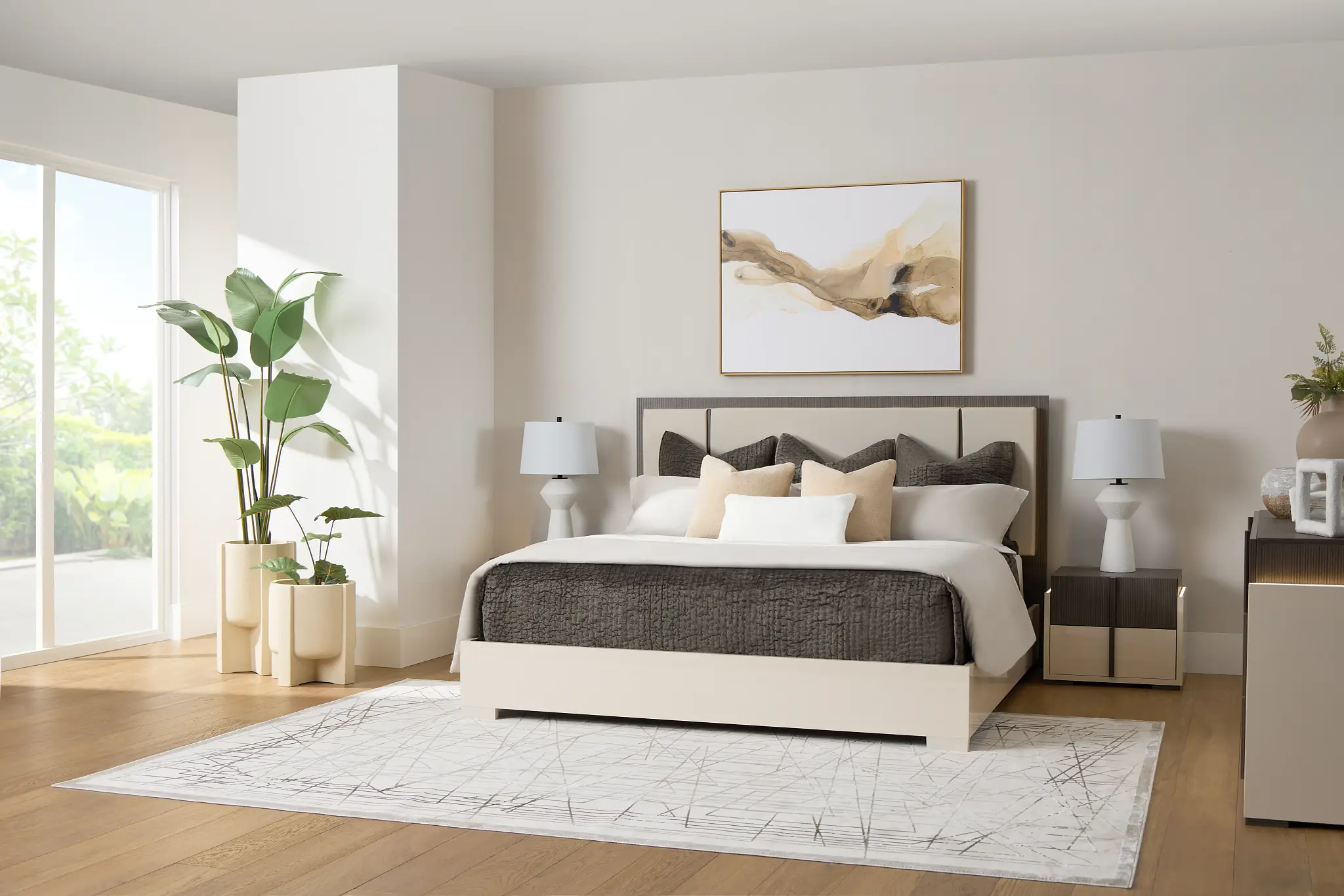 Sienna Two-tone Platform Bed