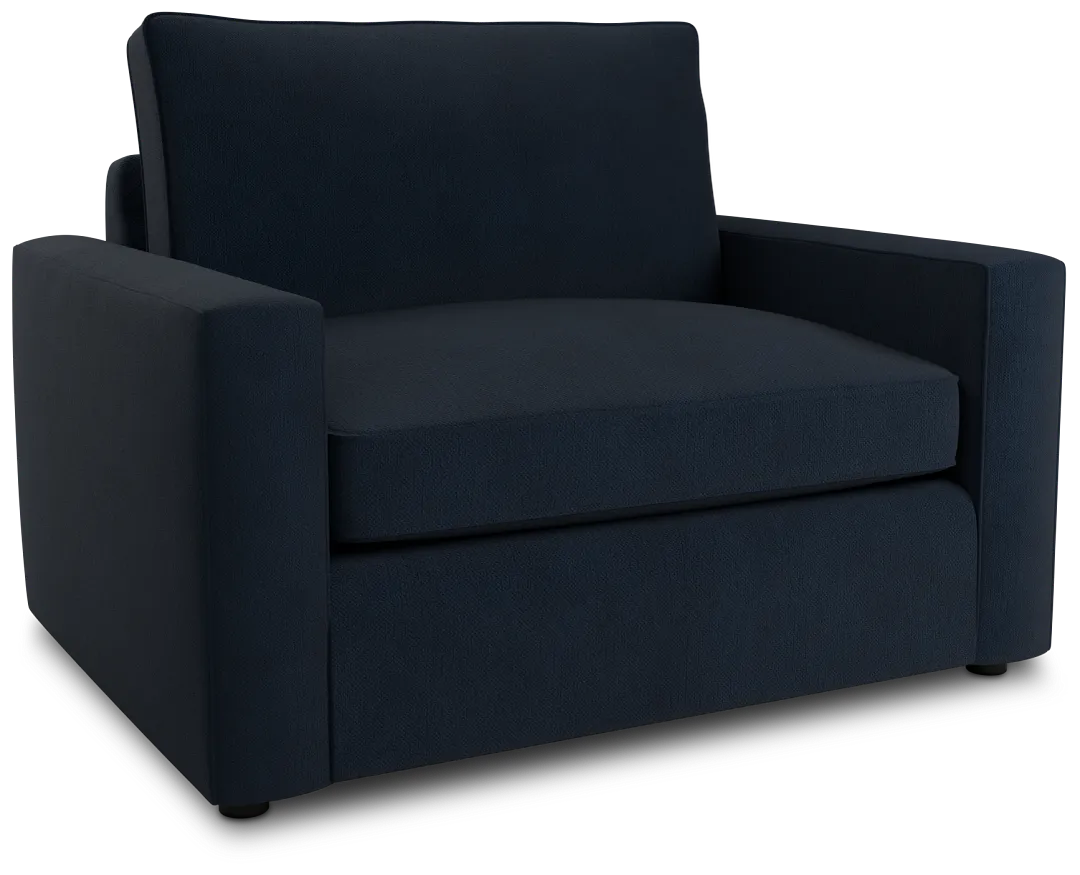 Siesta Revenue Dark Blue Fabric Cooling Memory Foam Sleeper