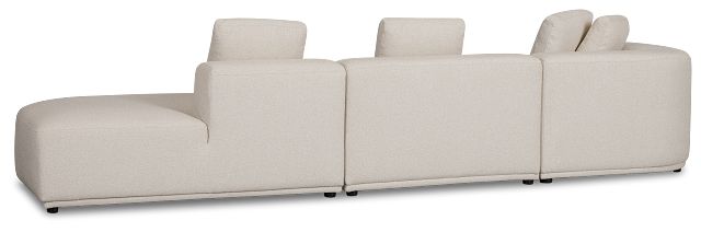 Catalina Beige Fabric Small Left Chaise Sectional