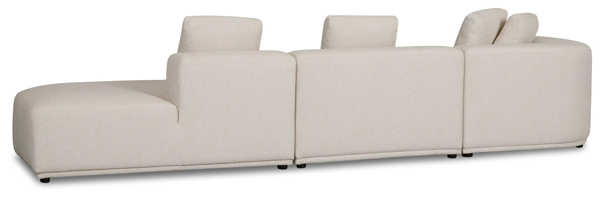 Catalina Beige Fabric Small Left Chaise Sectional Catalina Beige Fabric Small Left Chaise Sectional