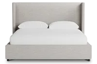 Captiva Maguire Pewter 48" Upholstered Shelter Bed