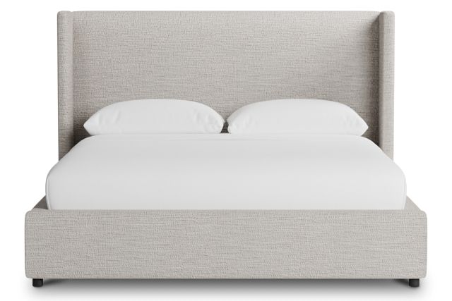 Captiva Maguire Pewter 48" Upholstered Shelter Bed