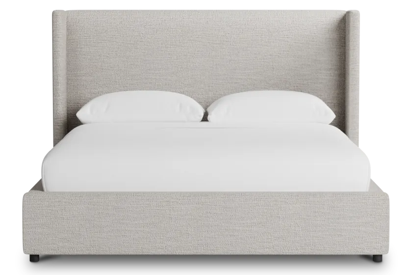 Captiva Maguire Pewter 48" Upholstered Shelter Bed