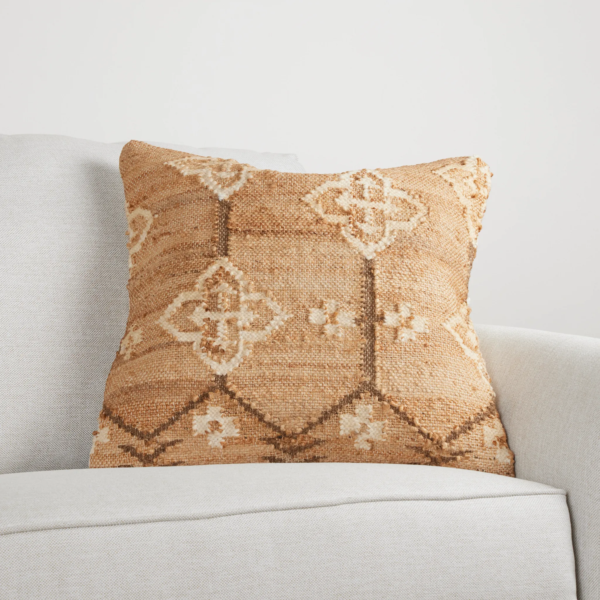 Collar Light Brown 22" Accent Pillow