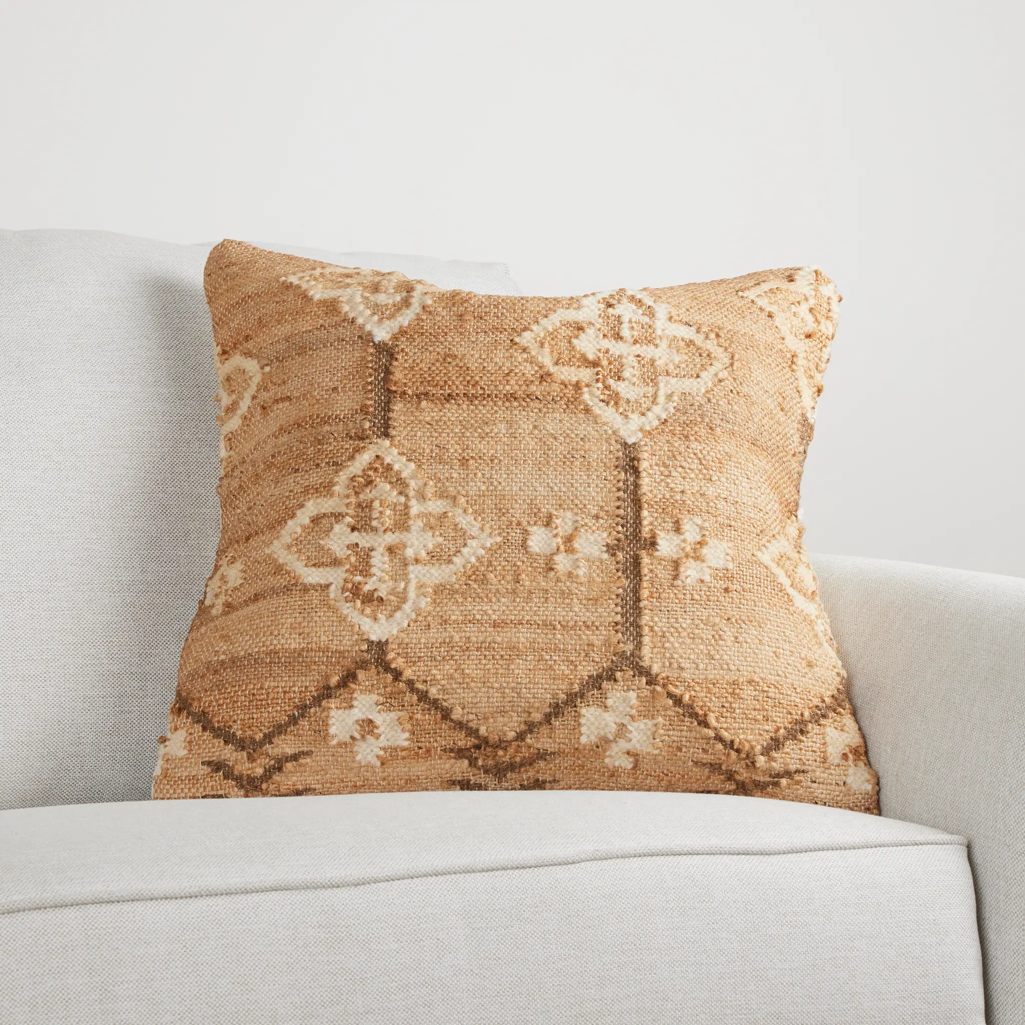 Collar Light Brown 22" Accent Pillow Collar Light Brown 22" Accent Pillow