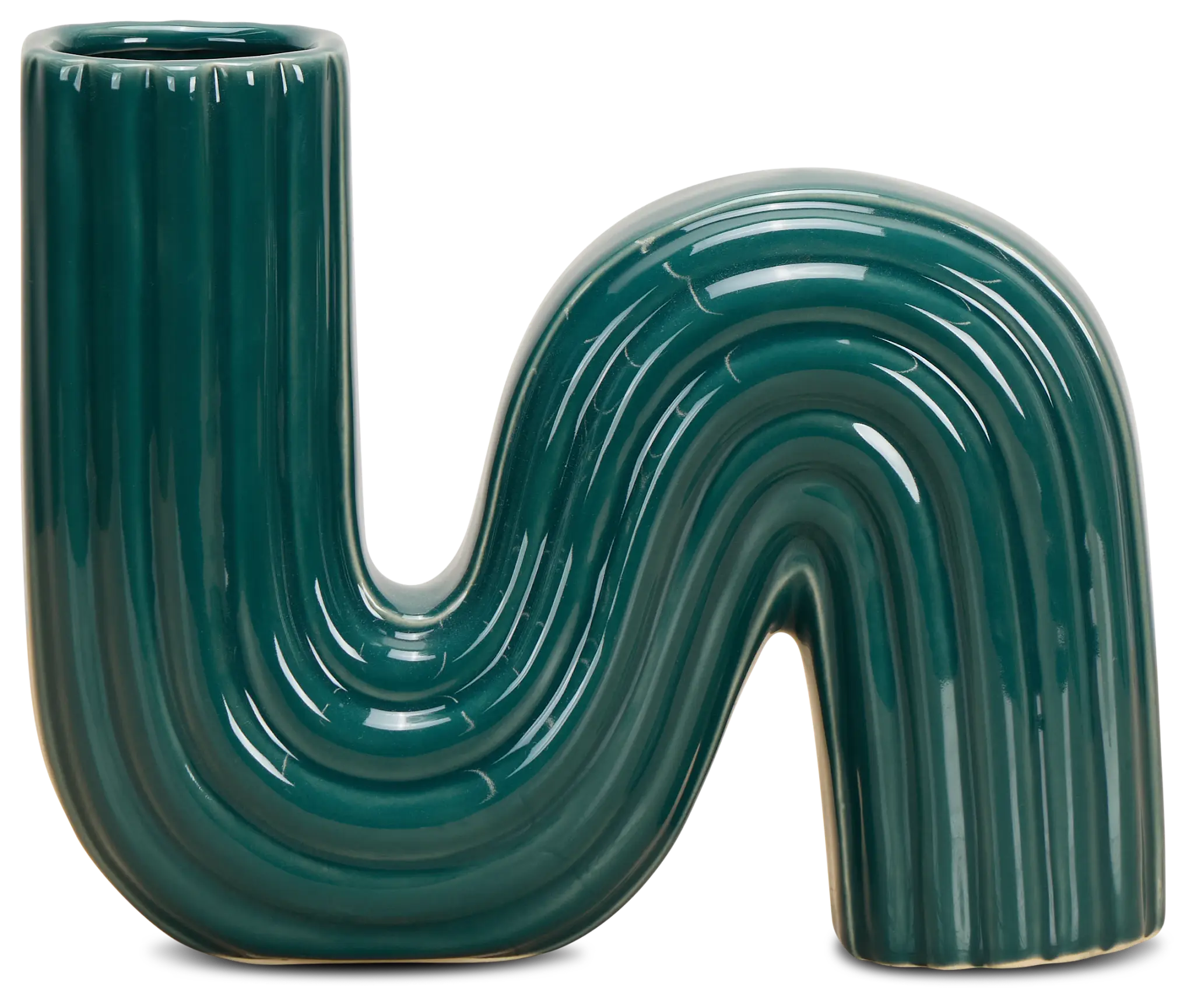 Oxnard Dark Green Ceramic Vase Oxnard Dark Green Ceramic Vase