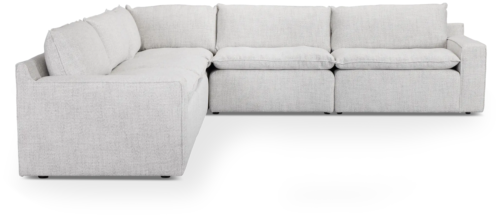 Aurora Light Gray Micro Small Two-arm Sectional Aurora Light Gray Micro Small Two-arm Sectional