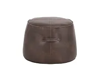 Jude Dark Brown Lthr/vinyl Accent Ottoman