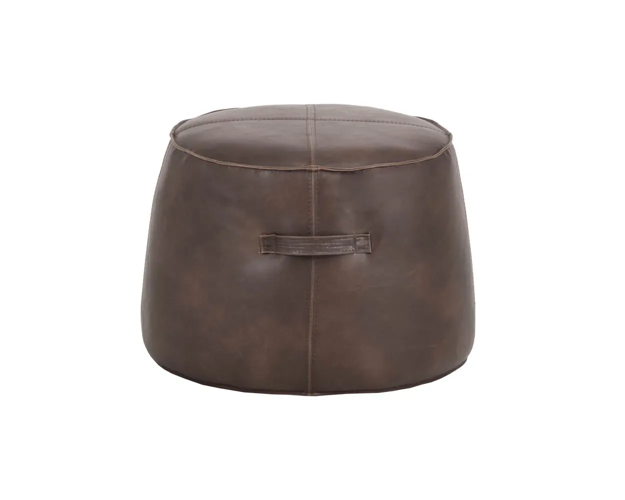 Jude Dark Brown Lthr/vinyl Accent Ottoman