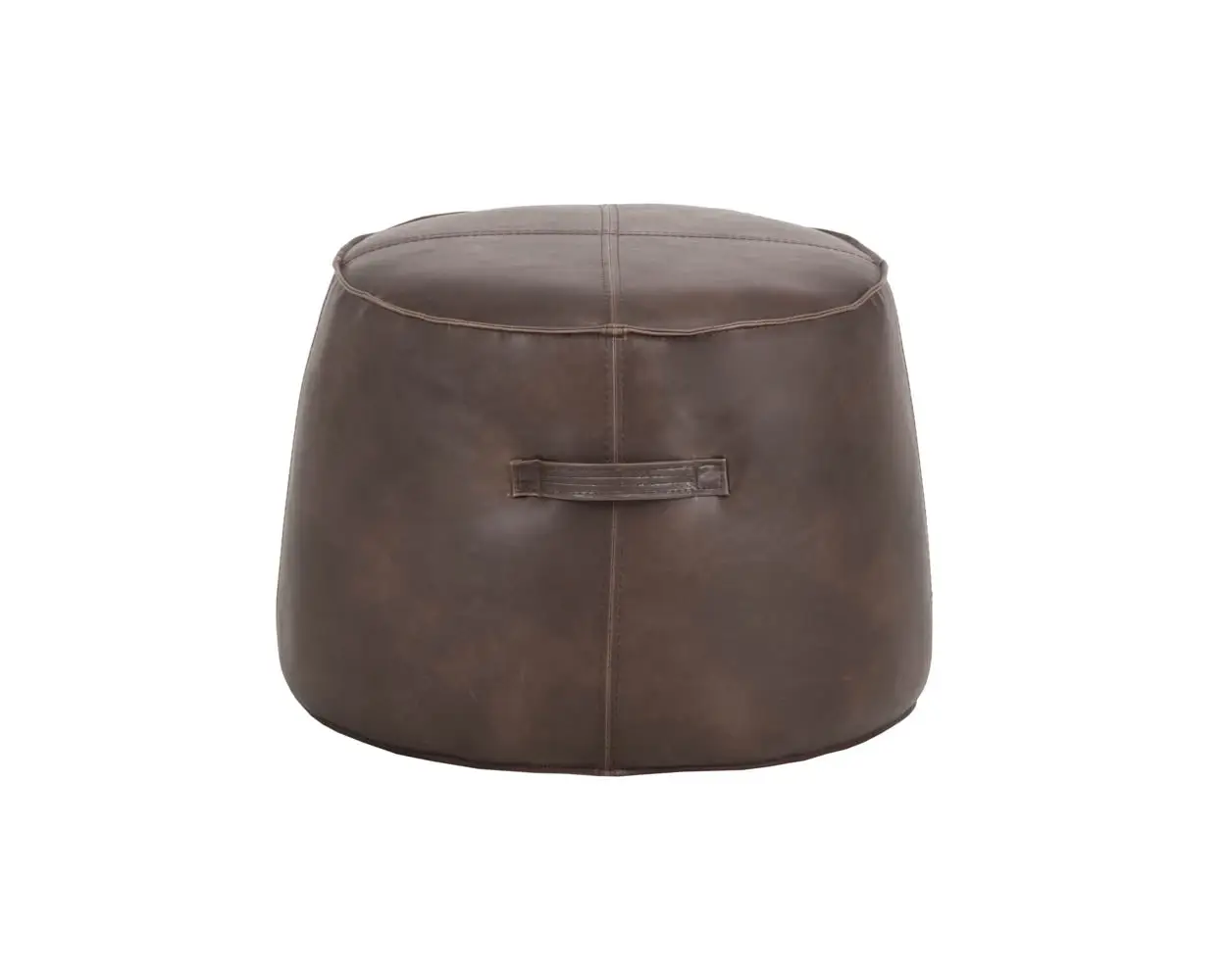 Jude Dark Brown Lthr/vinyl Accent Ottoman Jude Dark Brown Lthr/vinyl Accent Ottoman