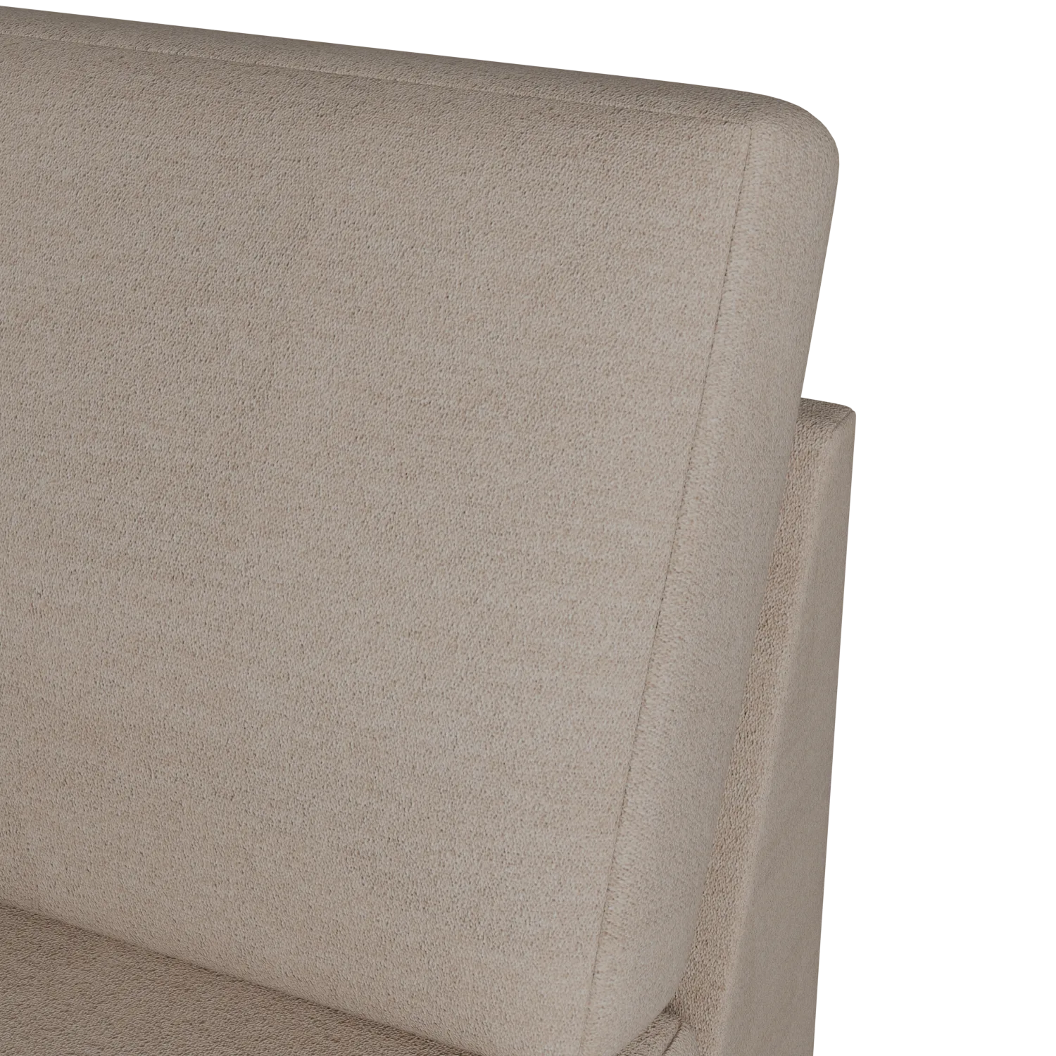 Citymod Beige Fabric Armless Chair