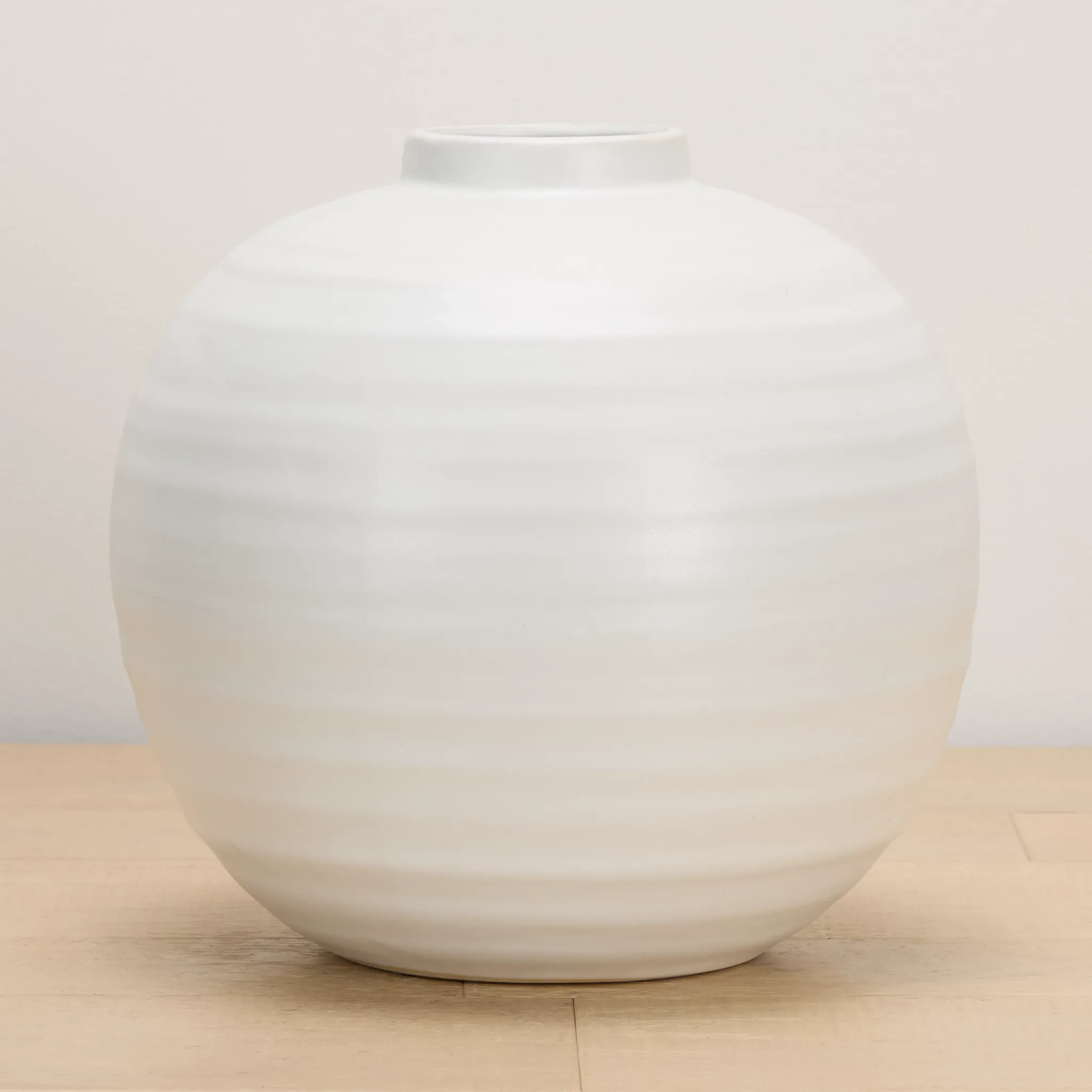 Leila White Small Vase