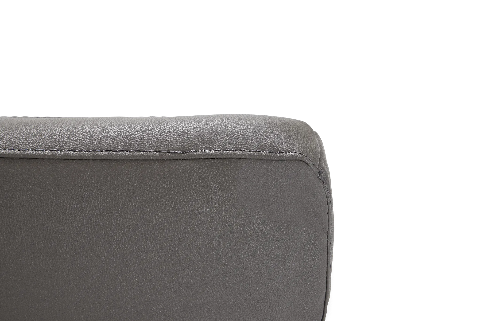 Camden Dark Gray Micro Sofa Headrest