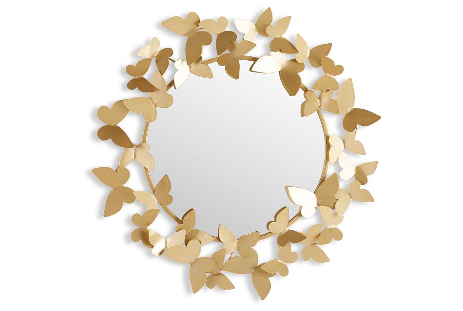 Butterfly Gold Mirror