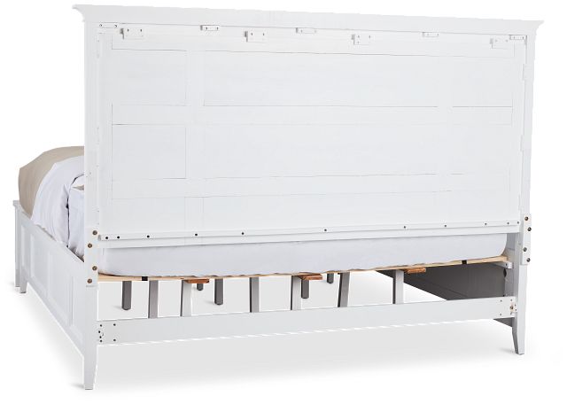 Heron Cove White Panel Bed With Bench