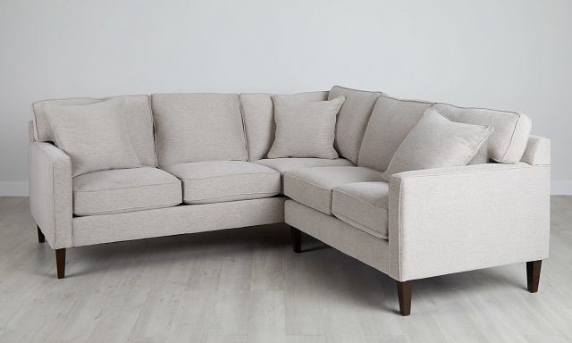 Archer Light Taupe Fabric Two-arm Sectional (0)