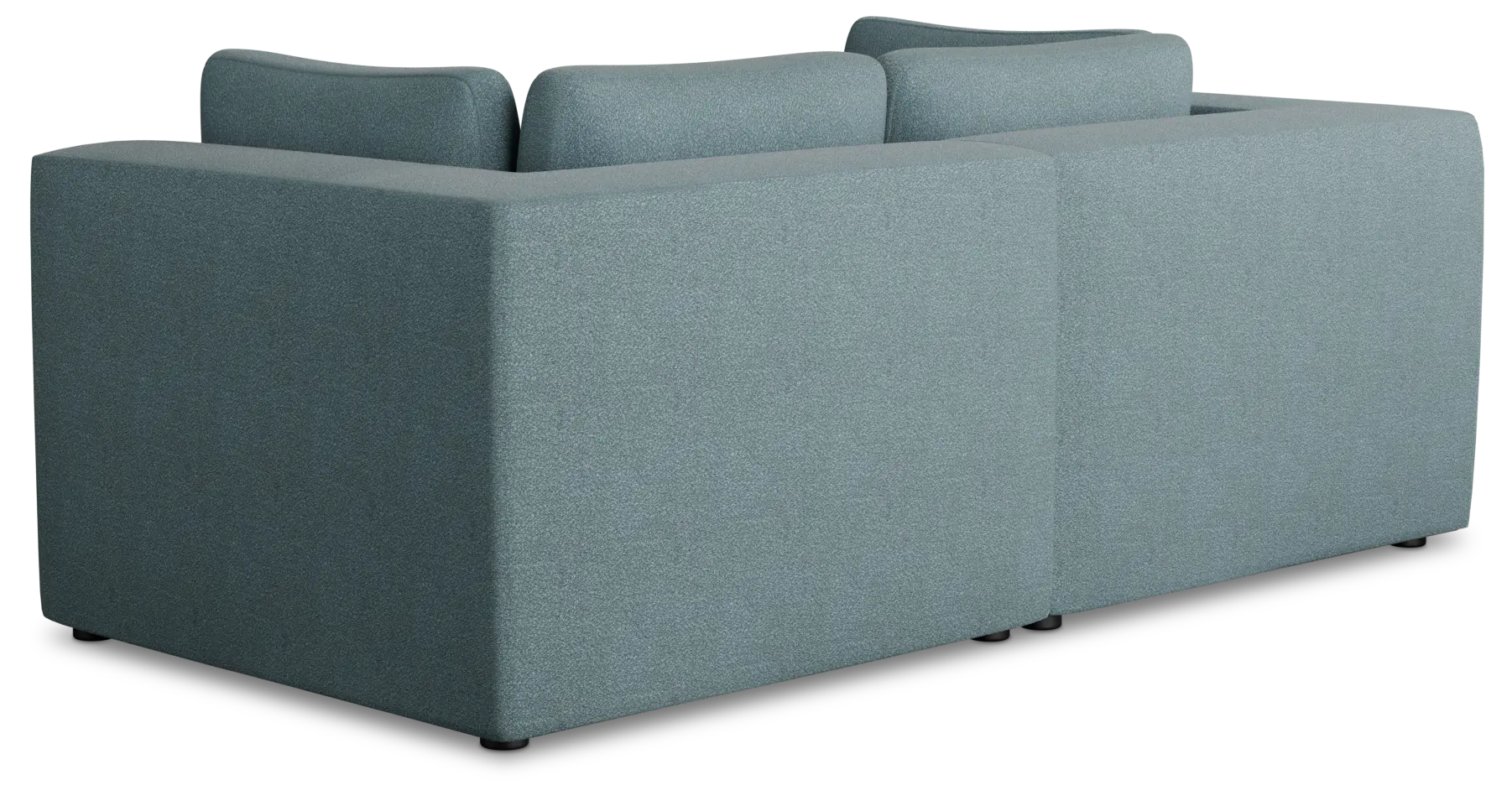 Destin Sutton Blue Fabric 2 Piece Modular Sofa Destin Sutton Blue Fabric 2 Piece Modular Sofa