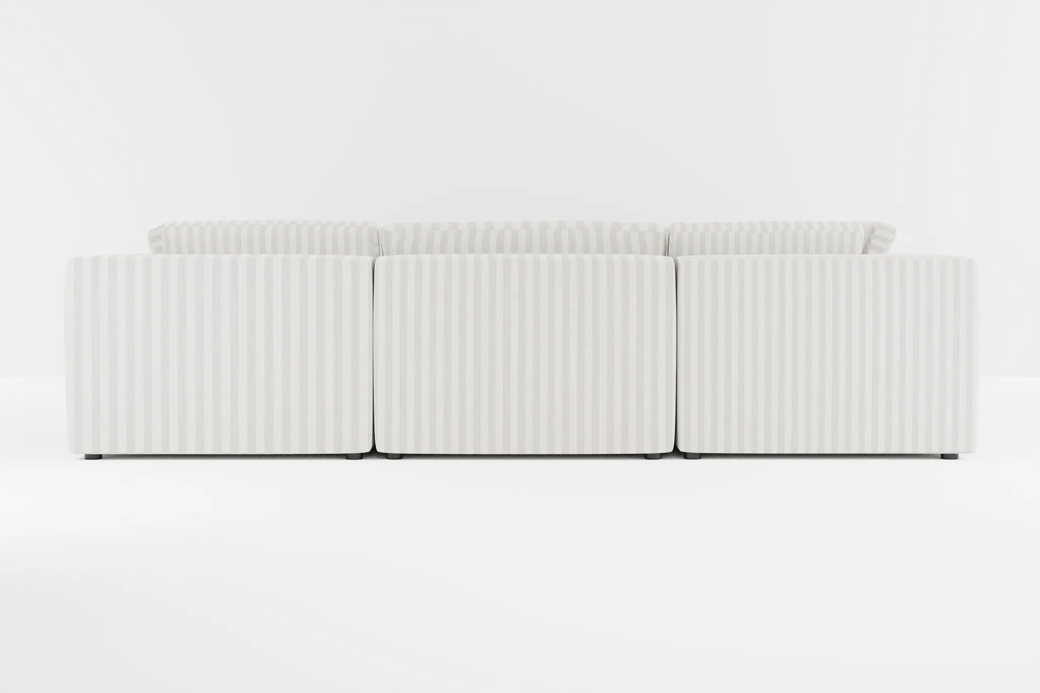 Destin Sea Lane Light Gray Fabric 8-piece Modular Sectional