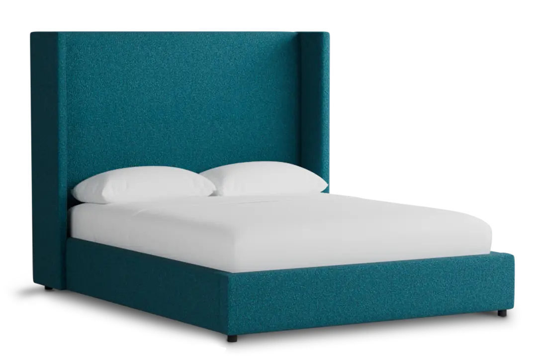 Captiva Elite Teal 60" Upholstered Shelter Bed Captiva Elite Teal 60" Upholstered Shelter Bed