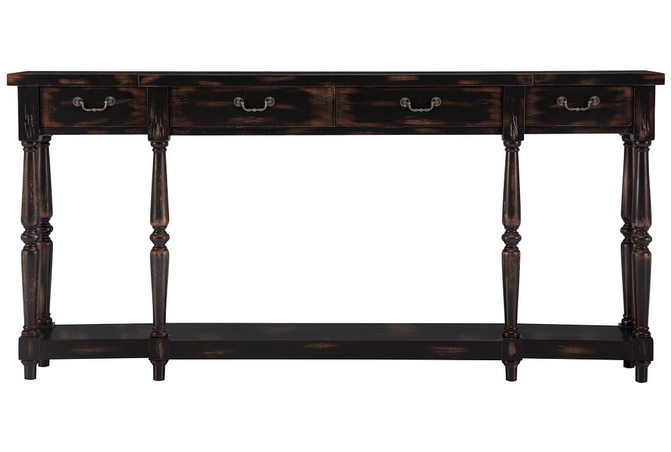 Charleston Black Console Table Home Accents Accent Pieces City Furniture Charleston Black Console Table Home, Long Thin Black Console Table