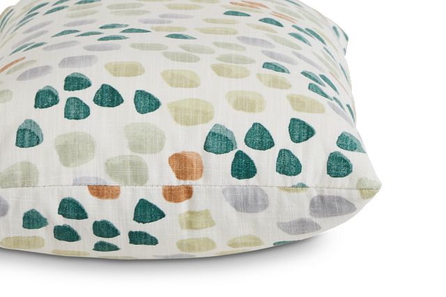 Pfeifer Green Fabric Lumbar Accent Pillow