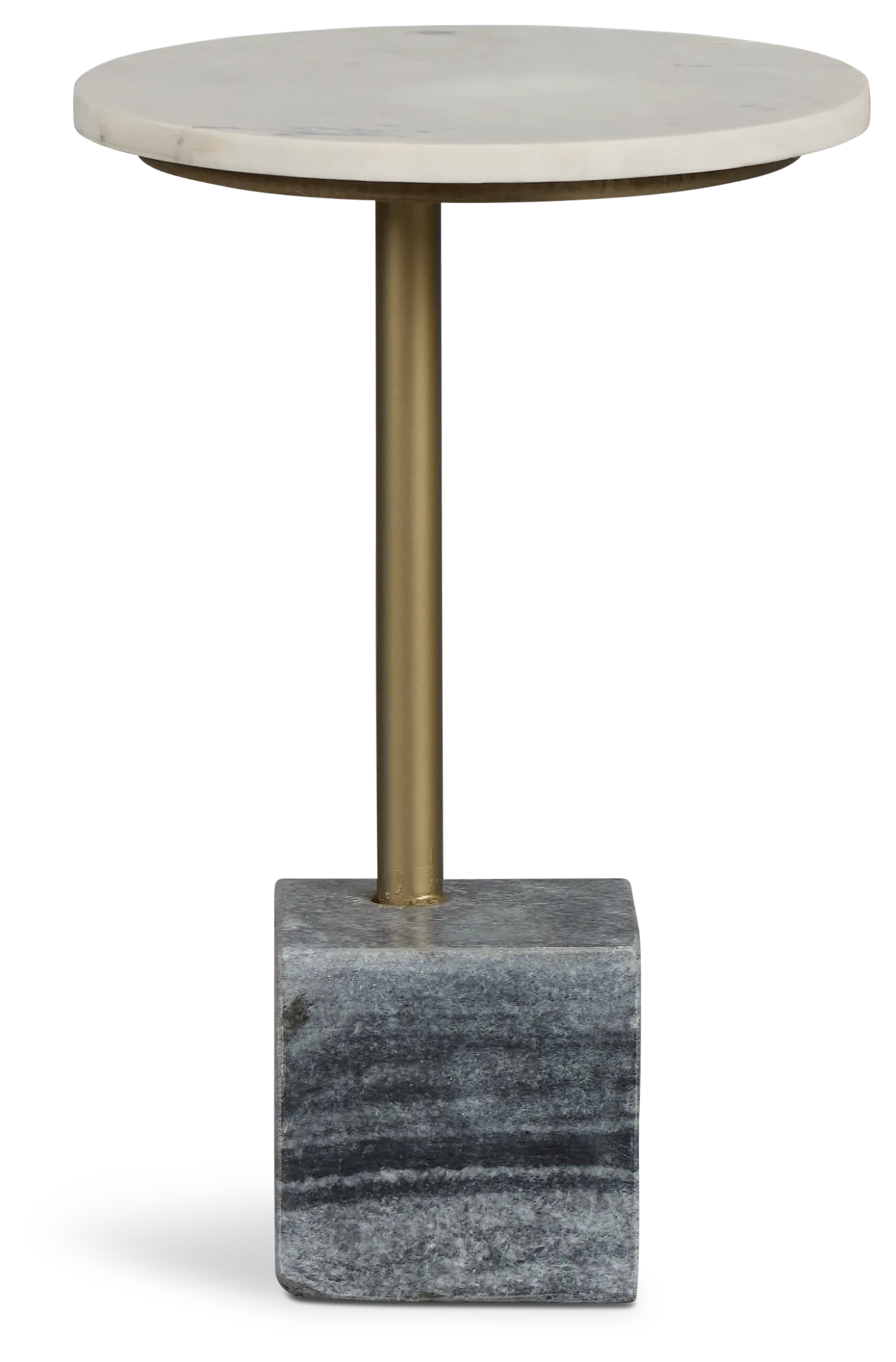 Britt White Marble Accent Table