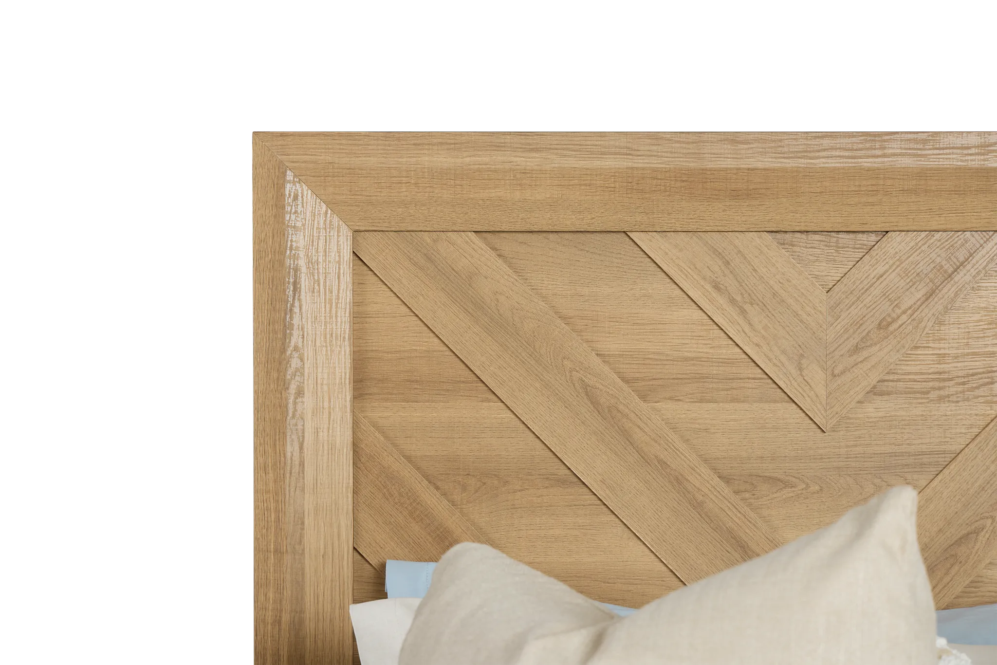 Delray Light Tone Panel Bed