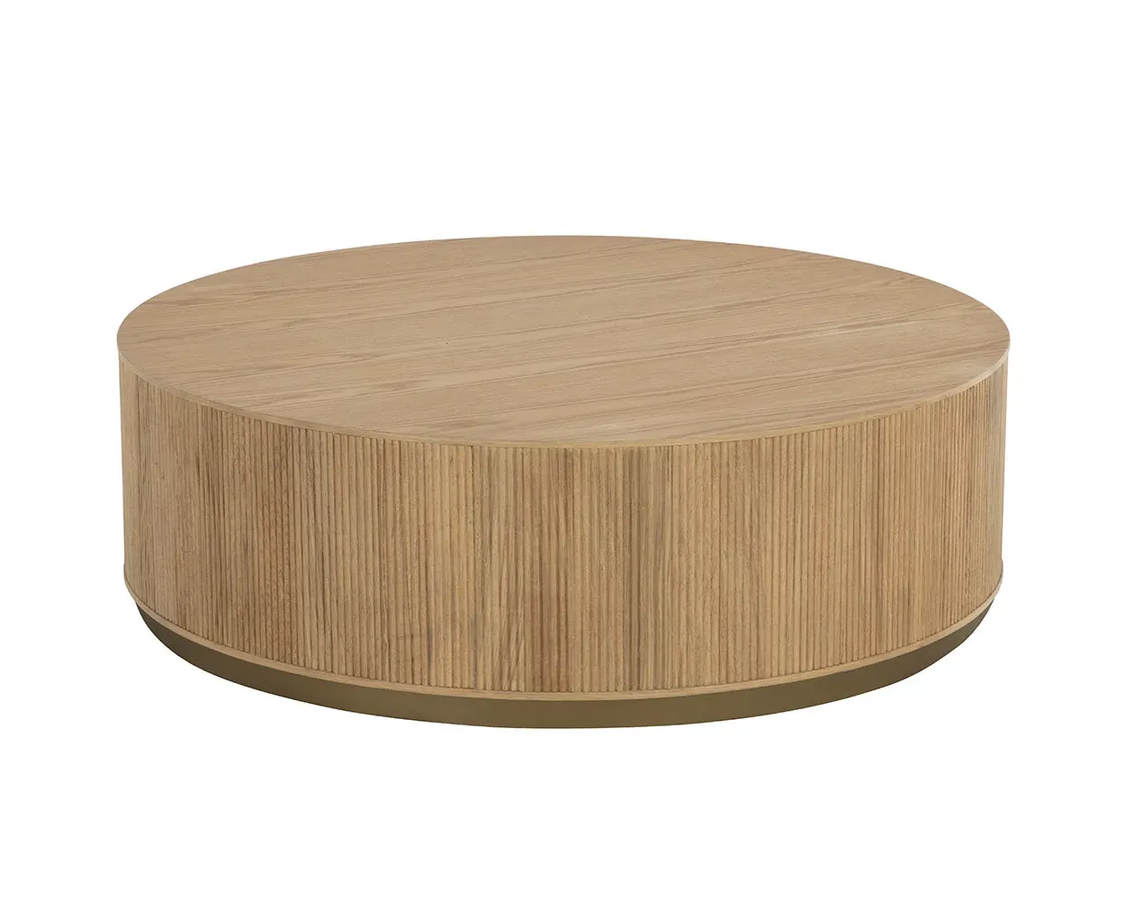 Delphi Light Tone Round Coffee Table