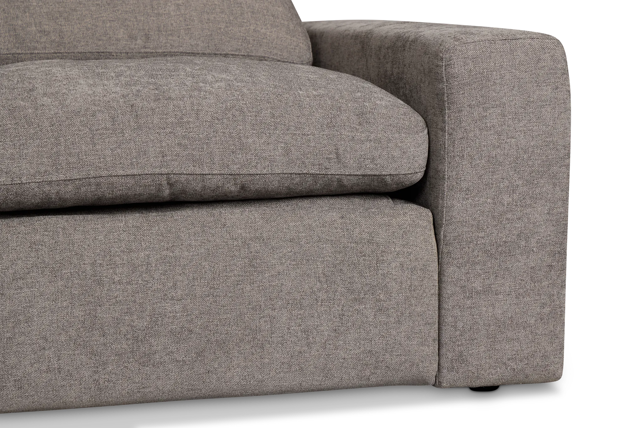 Drift Dark Gray Fabric Small Dual Power Left Bumper Sectional