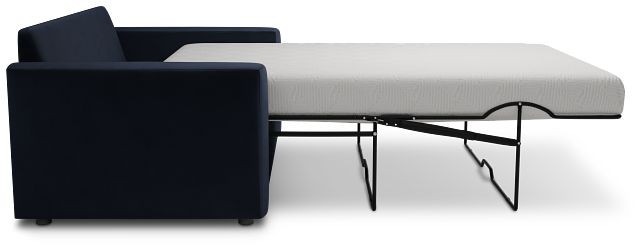 Siesta Joya Dark Blue Fabric Memory Foam Sleeper
