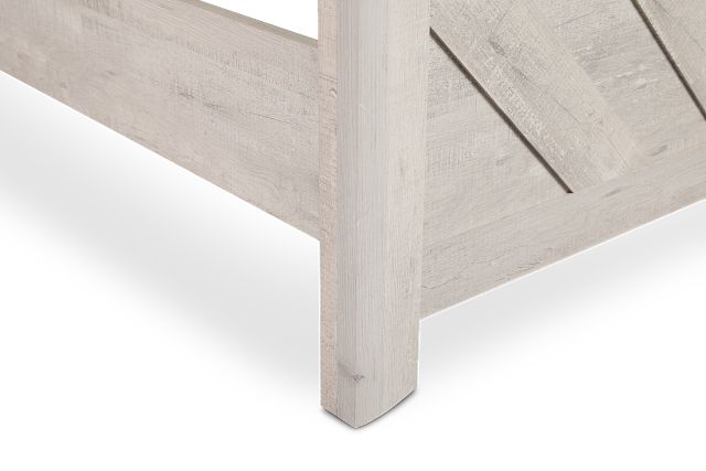 Delray White Panel Bed