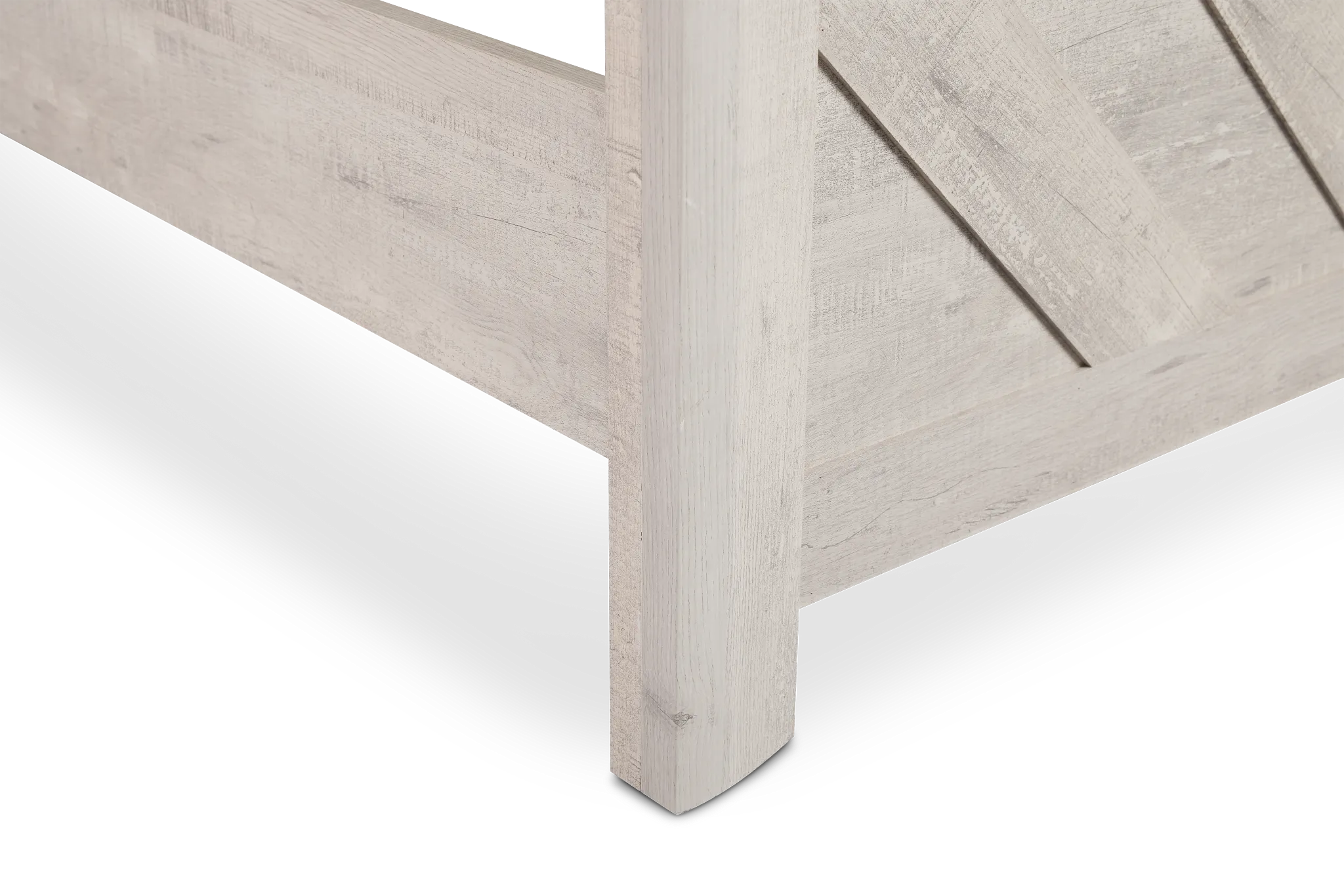 Delray White Panel Bed