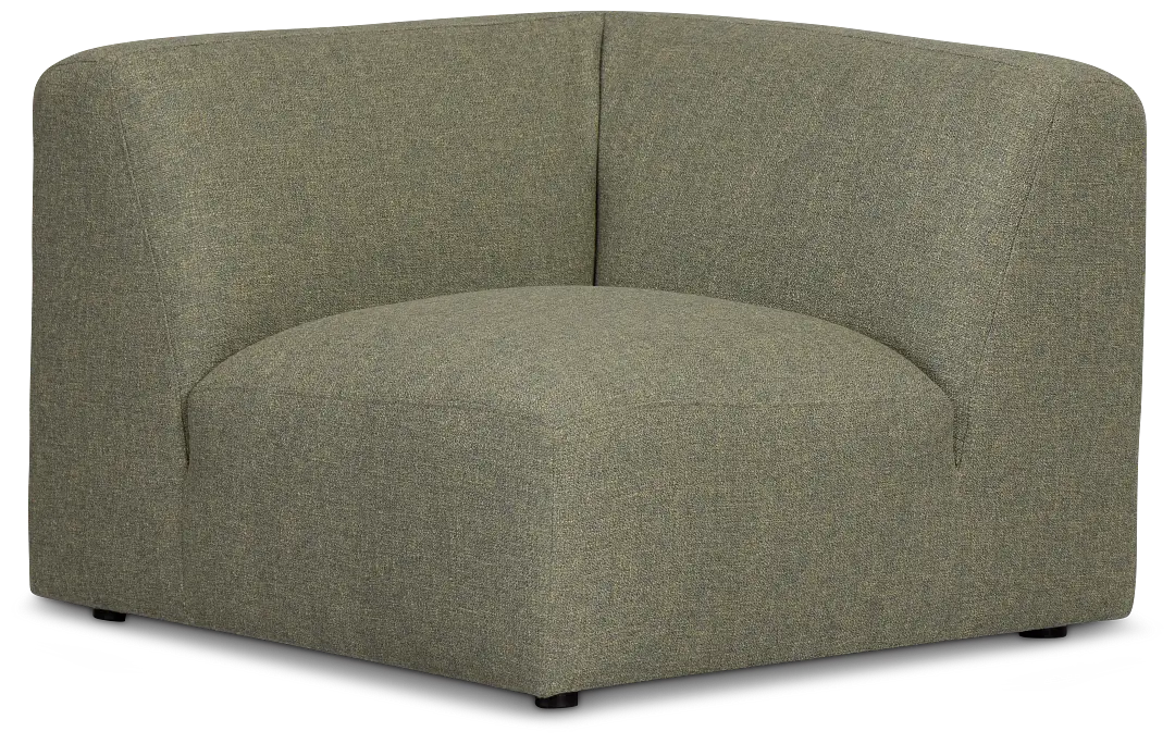 Baylor Green Fabric Corner Chair Baylor Green Fabric Corner Chair