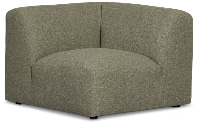 Baylor Green Fabric Corner Chair