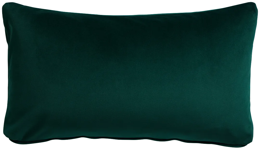 Reign Dark Green Lumbar Accent Pillow