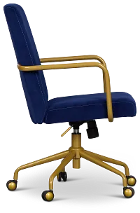 Luca Dark Blue Desk Chair