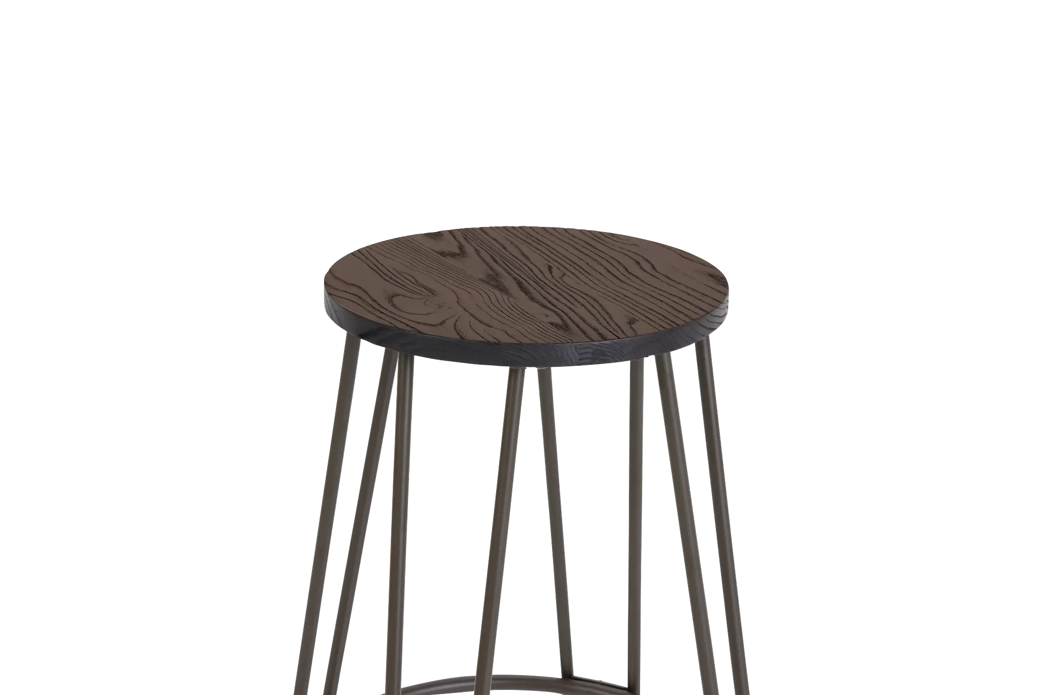 Nile Dark Tone Round 30" Barstool Nile Dark Tone Round 30" Barstool