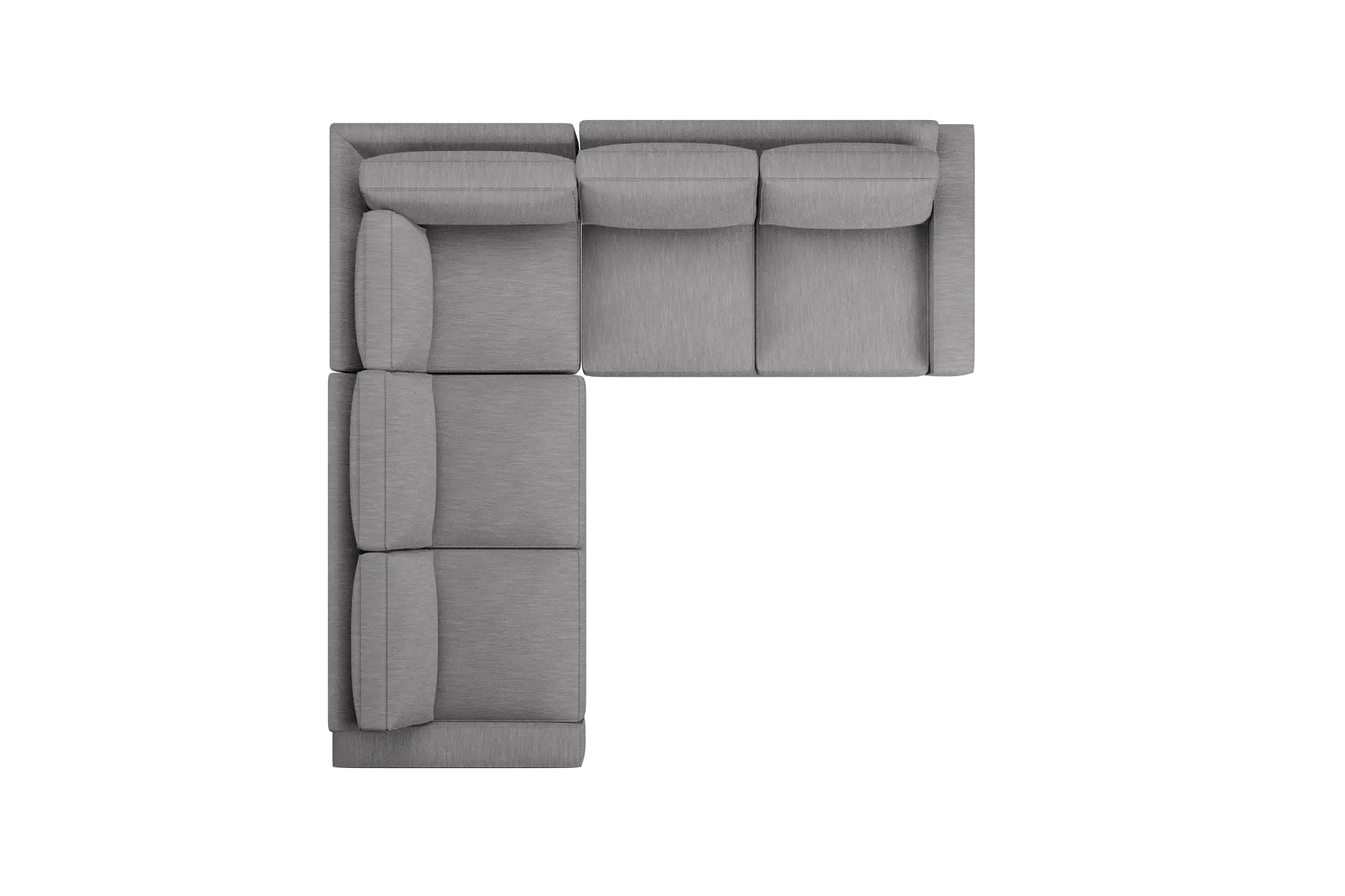Edgewater Revenue Gray Small Two-arm Sectional Edgewater Revenue Gray Small Two-arm Sectional