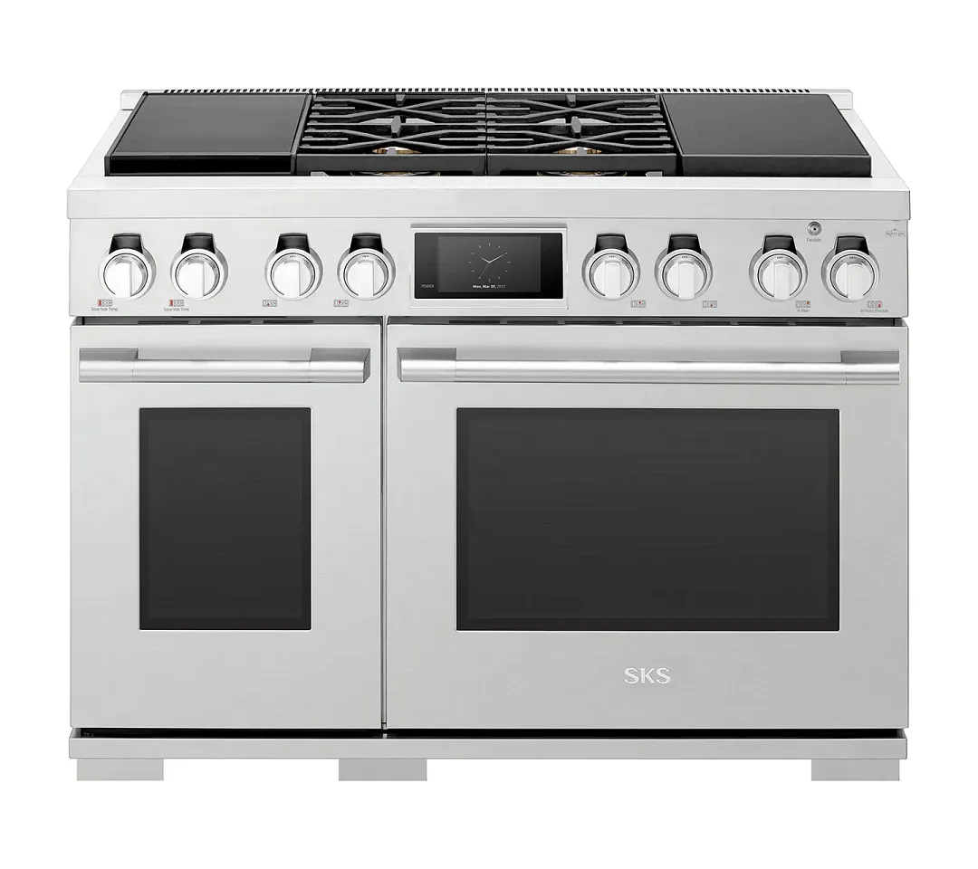 Sks 480 Series Stainless Steel 48" Dual Fuel Range