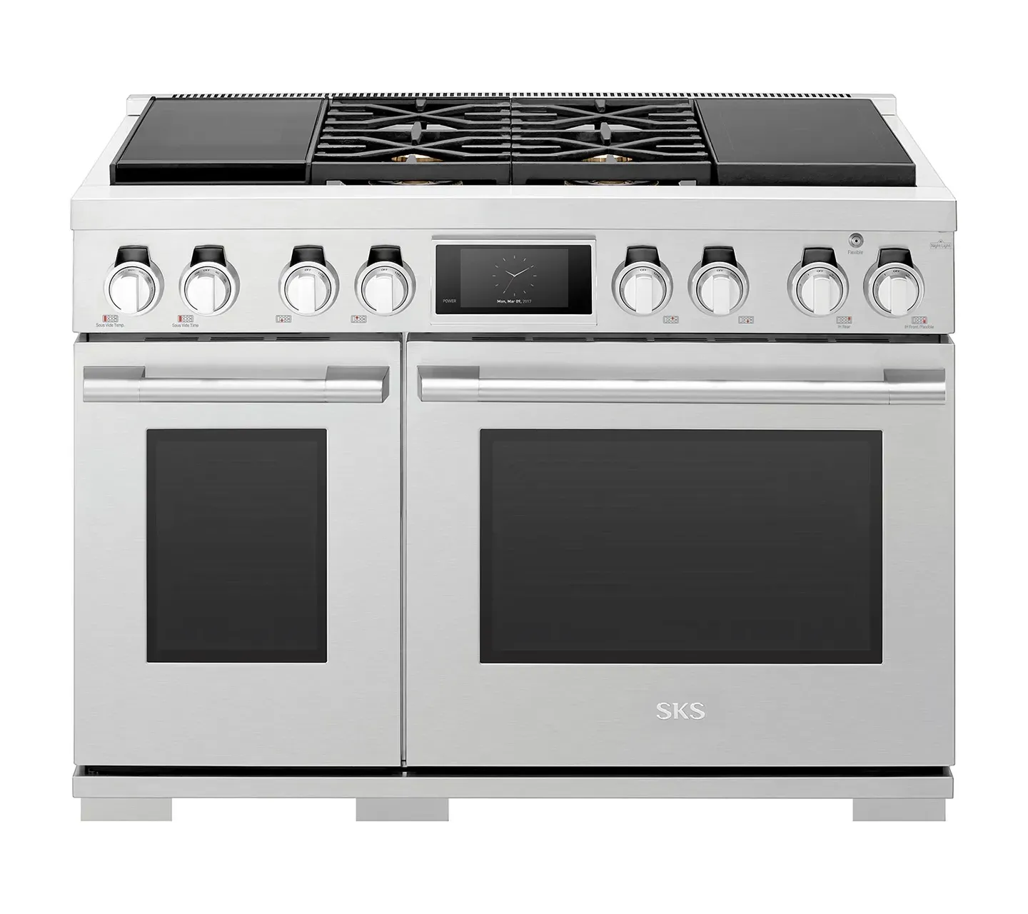Sks 480 Series Stainless Steel 48" Dual Fuel Range