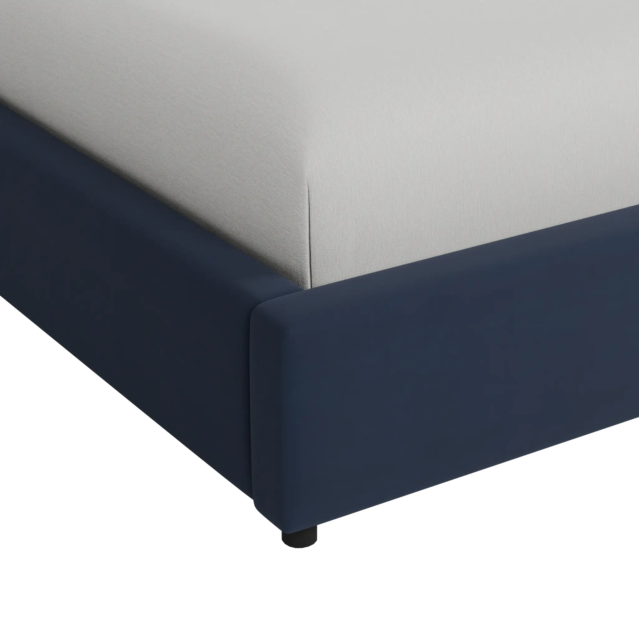 Grayton Joya Dark Blue 54" Upholstered Platform Bed Grayton Joya Dark Blue 54" Upholstered Platform Bed